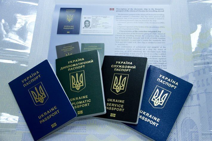 Tipos de pasaporte ucraniano interno externo