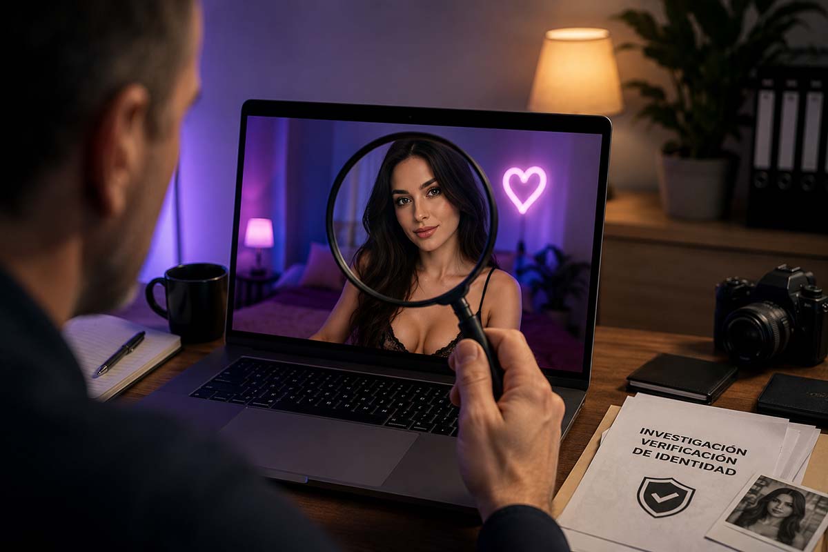 Verificación de una modelo webcam de Ucrania o Rusia mediante fotografías, alias y perfiles online
