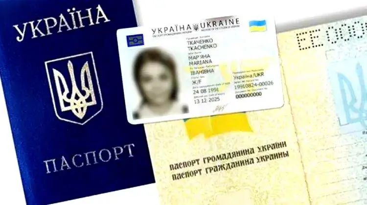 Pasaporte antiguo de Ucrania