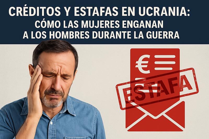 Hombre español preocupado por estafa de préstamos falsos en Ucrania