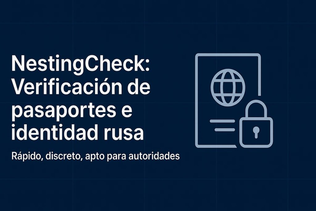NestingCheck: verificación de pasaportes e identidad rusa — rápido, discreto y apto para autoridades