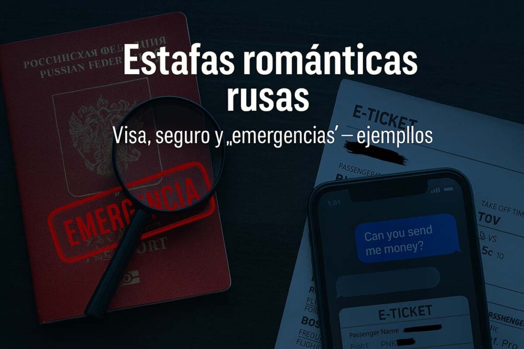 Estafas románticas rusas: aviso de “EMERGENCIA” con pasaporte, factura y billete; guía para verificar antes de pagar